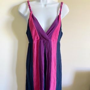 Ella Moss Twist Strap Color Block Dress, Size S